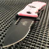 Pink Skull Spring Assisted Knife - Fantasticblades