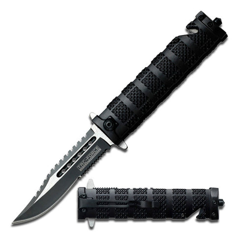 Tac Force Black Tactical Knife 