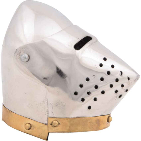 Decoration Mini Hound Skull Pig Face Bascinet Medieval Helmet