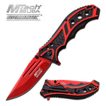 Mtech Black And Red Pocket Knife - Fantasticblades