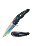 Rainbow Spring Assisted Knife - Fantasticblades