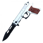Spring Assisted Gun Pocket Knife - Fantasticblades